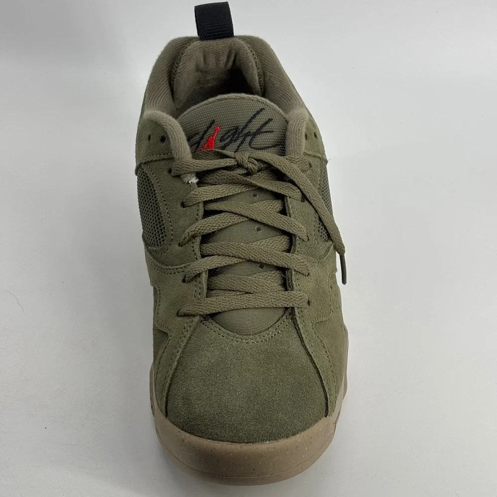 Jordan MVP 92 Mens 8.5 Medium Olive Black Khaki Suede HQ3950-201 Retro Sneakers